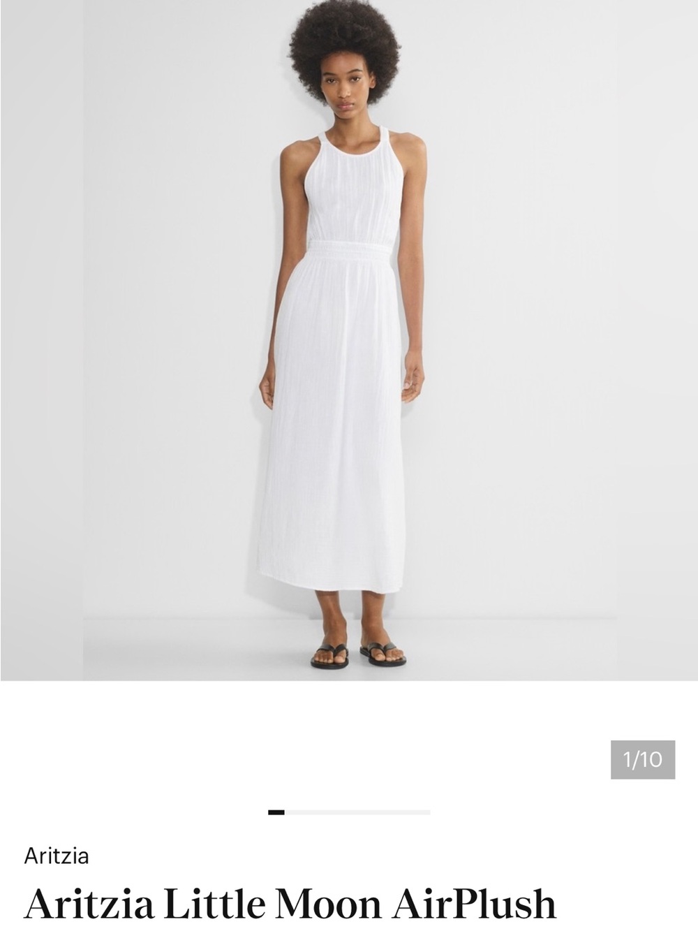 Aritzia  Airplush cotton Aries dress